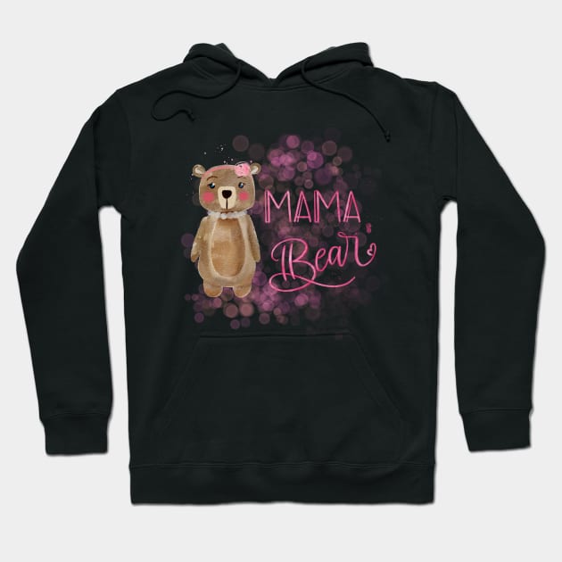 Mama bear Hoodie by PrintAmor